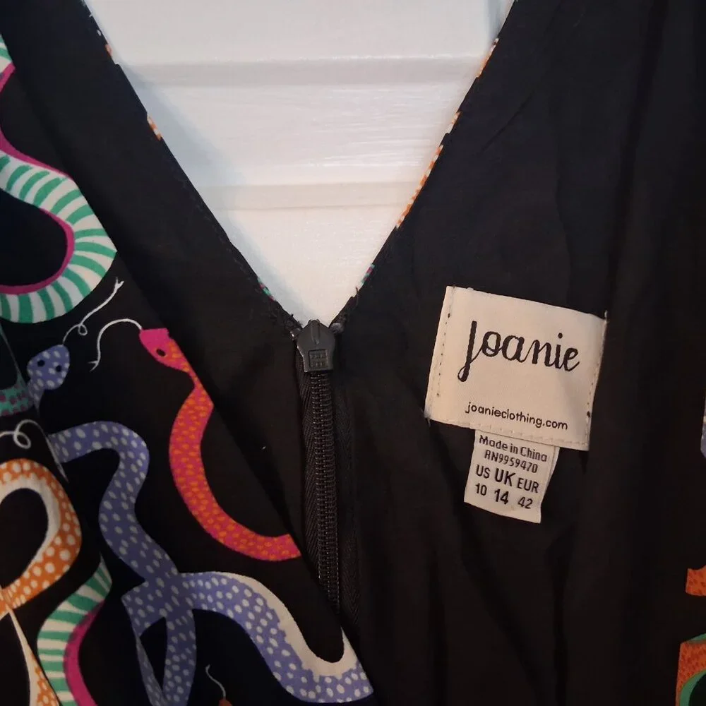 Joanie Arianne Snake print jumpsuit, size UK14/US10 - Picture 9 of 12